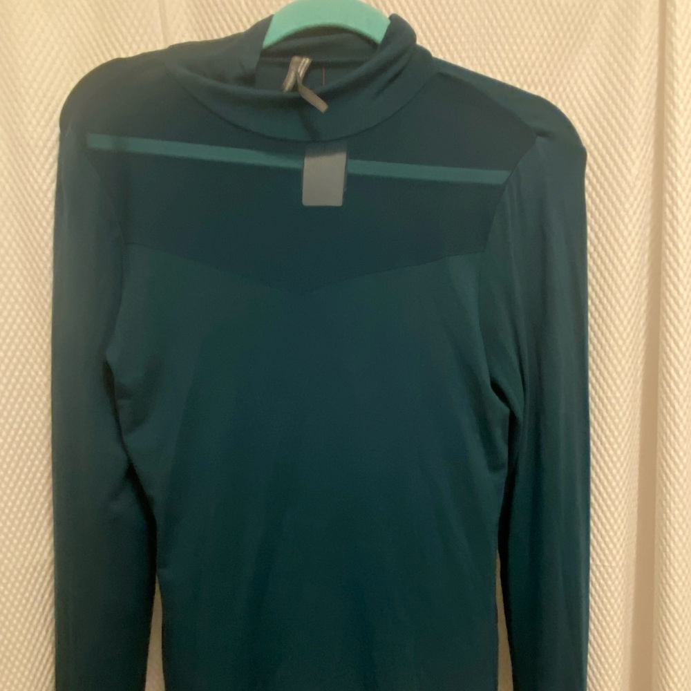 Anthropologie Deep Teal Turtleneck Sweater